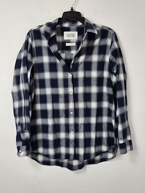 Grayson The Hero Button Up Plaid Shirt Long Sleeve Blouse Women’s Size 04 US S